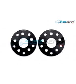 FT86MS Hub Centric Wheel Slip-on Spacers 5mm 5x100 or 5x114.3 PAIR - BLK - 13+ FR-S/BRZ/86