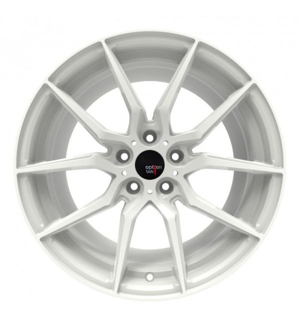 Option Lab R716 18x8.5 +40 5x108 Onyx White Wheel
