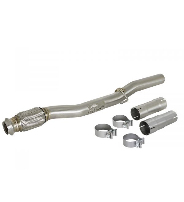 aFe Twisted Steel 2.5in Race Pipe 07 13 Mini Cooper S R56 L4