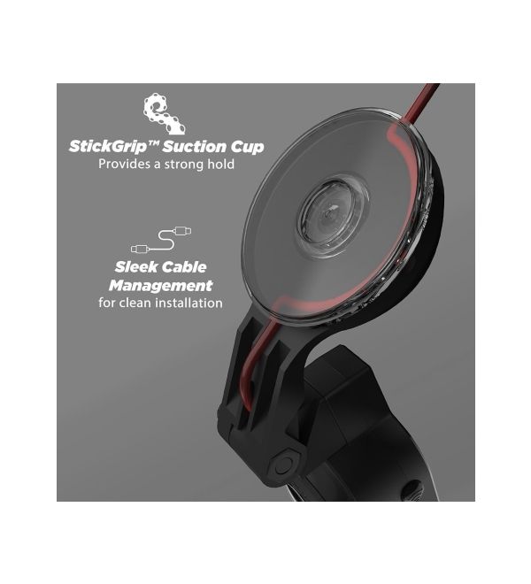 Scosche NEXC11032-SP1 Nexar Smart Dash Cam with Suction Cup Base - Black 